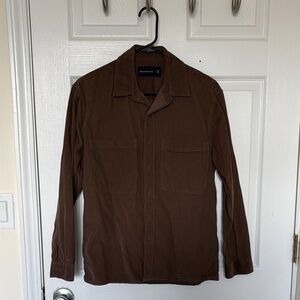 Abercrombie Brown Corduroy button up